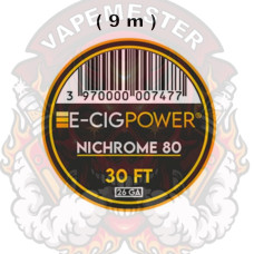 E-Cig Power - Wire A1 Ni 80 -30FT-26GA